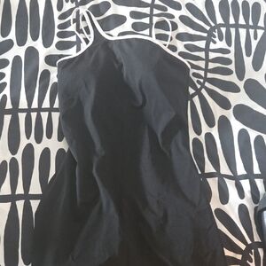 Nelly Black Sports/Swim Dress w White Trim, NWT-Med With Skimmer "Body Armor"